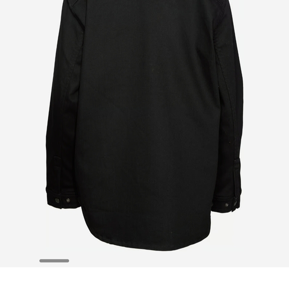 Women's Black Shirt Jacket - Picture 3 of 6